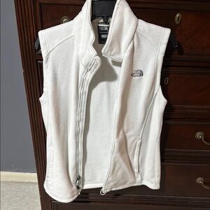 The North Face White Fleece Vest